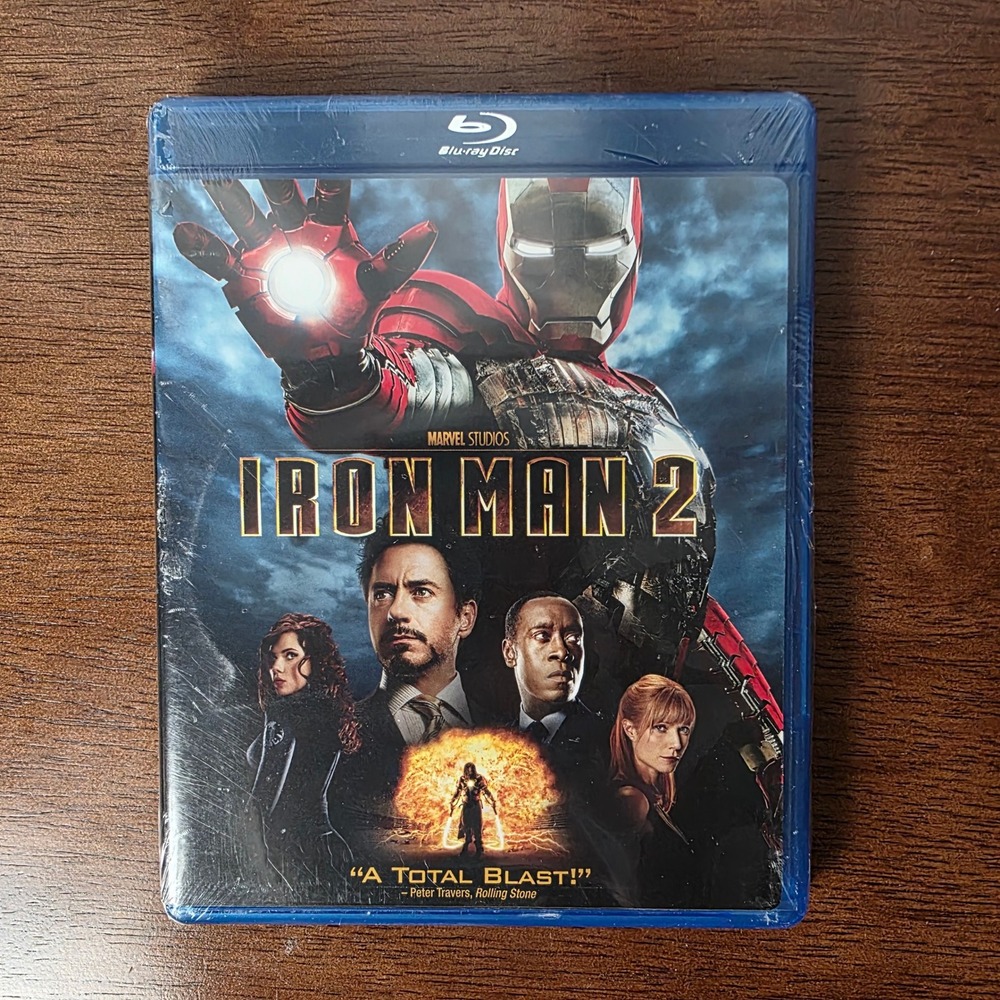 NEW Marvel Iron Man 2 Blu-ray Movie Marvel Studios Action Sci-Fi Sealed Gift